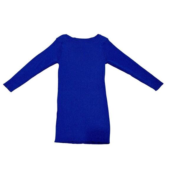 Lane Bryant 3/4 Sleeve Metallic Blue Knit Sweater Top Size 10/12 NWT - Picture 2 of 10